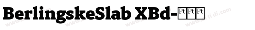 BerlingskeSlab XBd字体转换